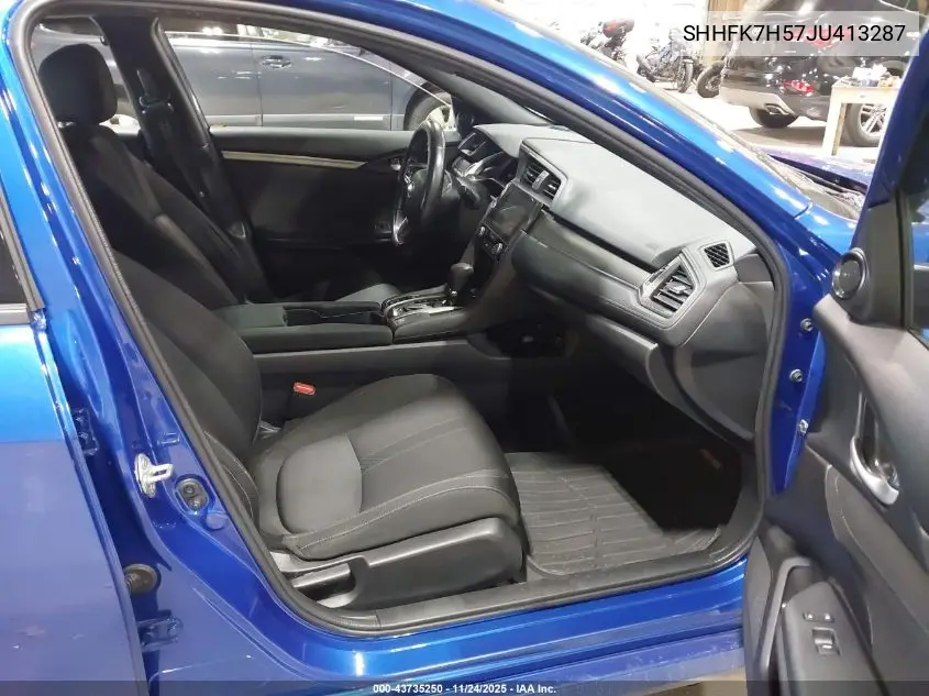 SHHFK7H57JU413287 2018 Honda Civic Ex