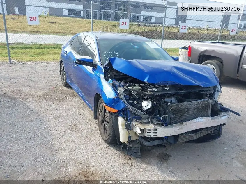 SHHFK7H56JU230706 2018 Honda Civic Ex