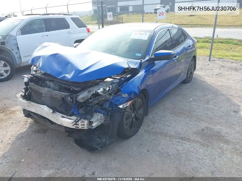 SHHFK7H56JU230706 2018 Honda Civic Ex