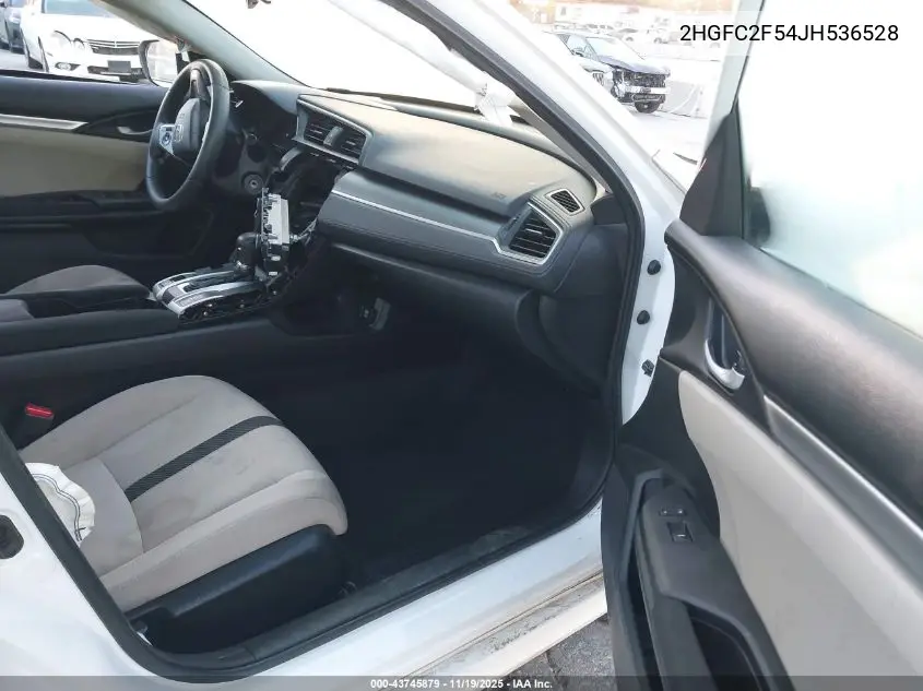 2HGFC2F54JH536528 2018 Honda Civic Lx
