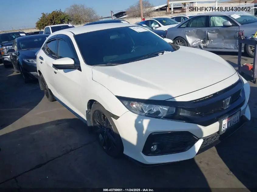 SHHFK7H48JU430462 2018 Honda Civic Sport
