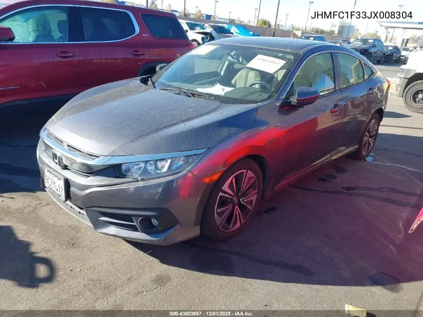 JHMFC1F33JX008304 2018 Honda Civic Ex-T
