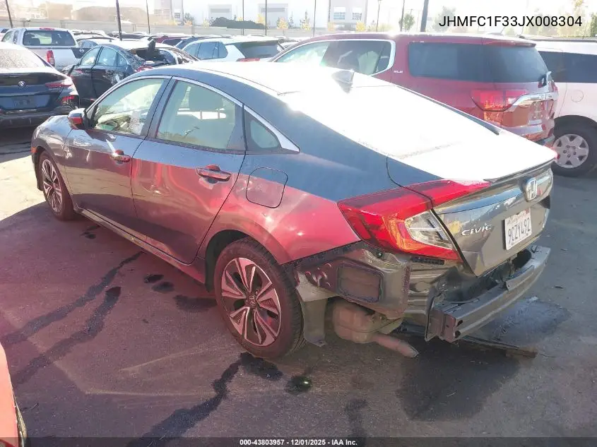JHMFC1F33JX008304 2018 Honda Civic Ex-T