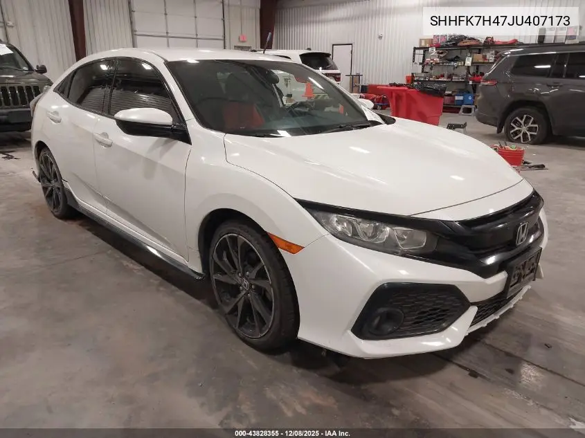 SHHFK7H47JU407173 2018 Honda Civic Sport