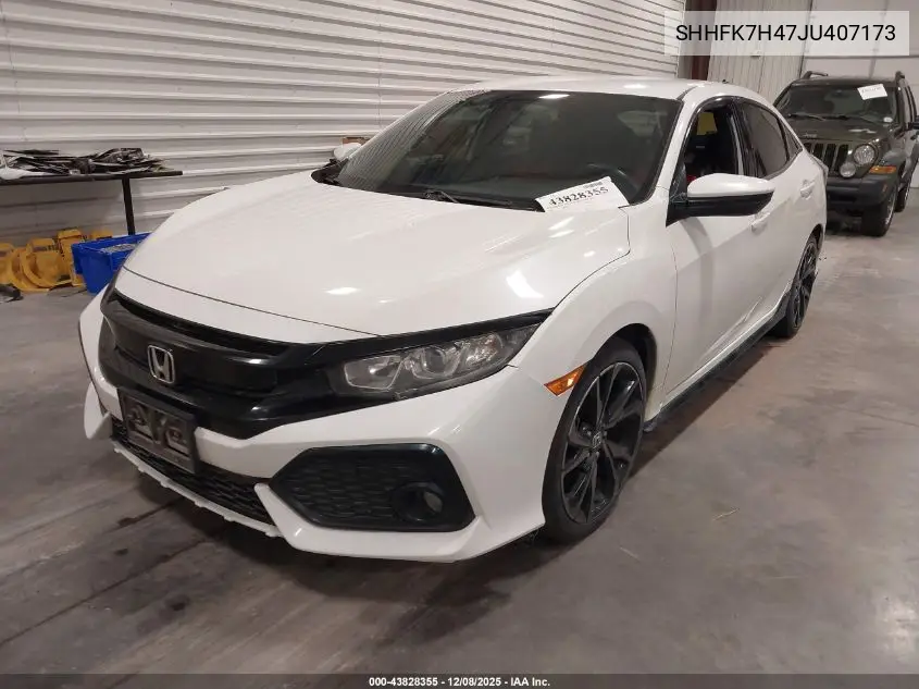 SHHFK7H47JU407173 2018 Honda Civic Sport