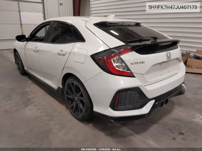 SHHFK7H47JU407173 2018 Honda Civic Sport