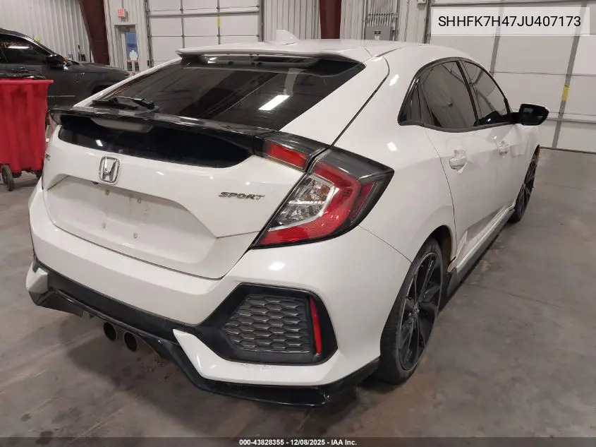 SHHFK7H47JU407173 2018 Honda Civic Sport