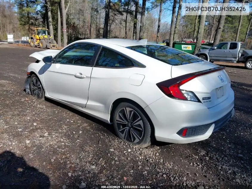 2HGFC3B70JH352426 2018 Honda Civic Ex-L