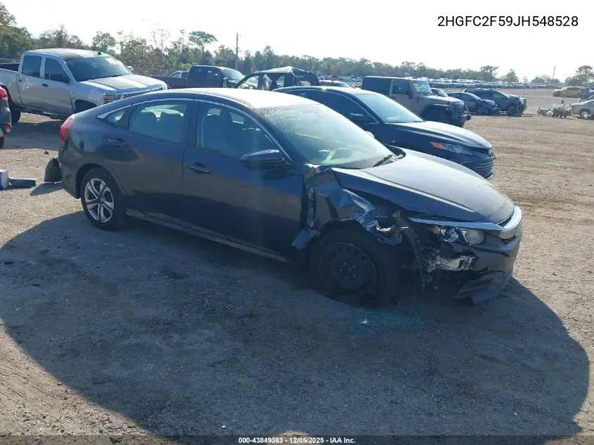 2HGFC2F59JH548528 2018 Honda Civic Lx