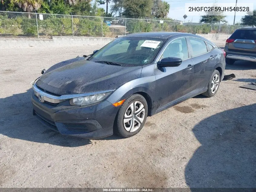 2HGFC2F59JH548528 2018 Honda Civic Lx