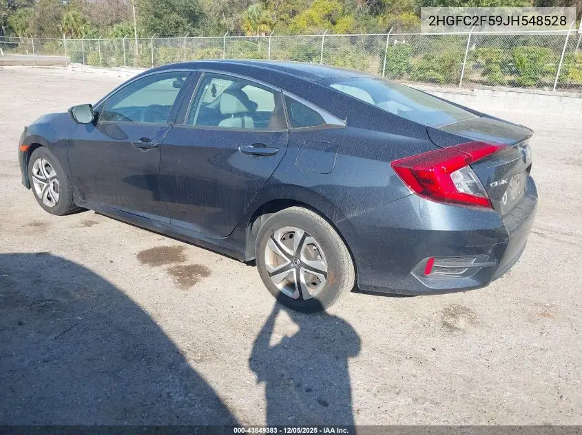 2HGFC2F59JH548528 2018 Honda Civic Lx