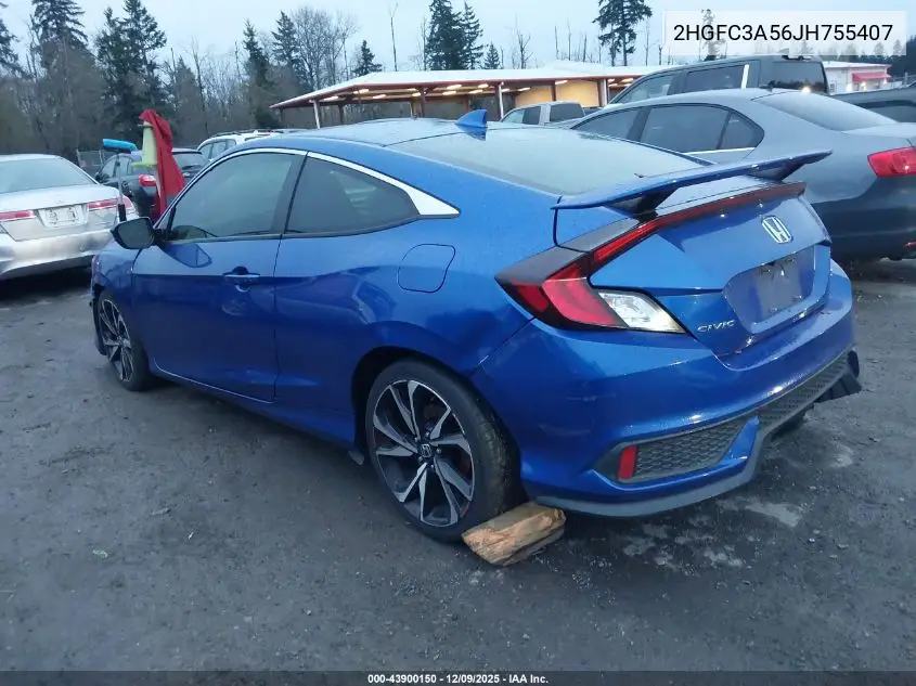 2HGFC3A56JH755407 2018 Honda Civic Si