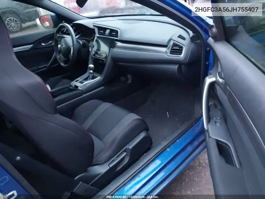 2HGFC3A56JH755407 2018 Honda Civic Si