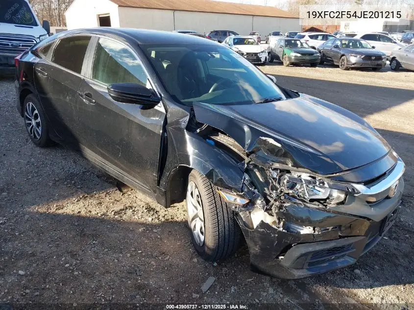 19XFC2F54JE201215 2018 Honda Civic Lx