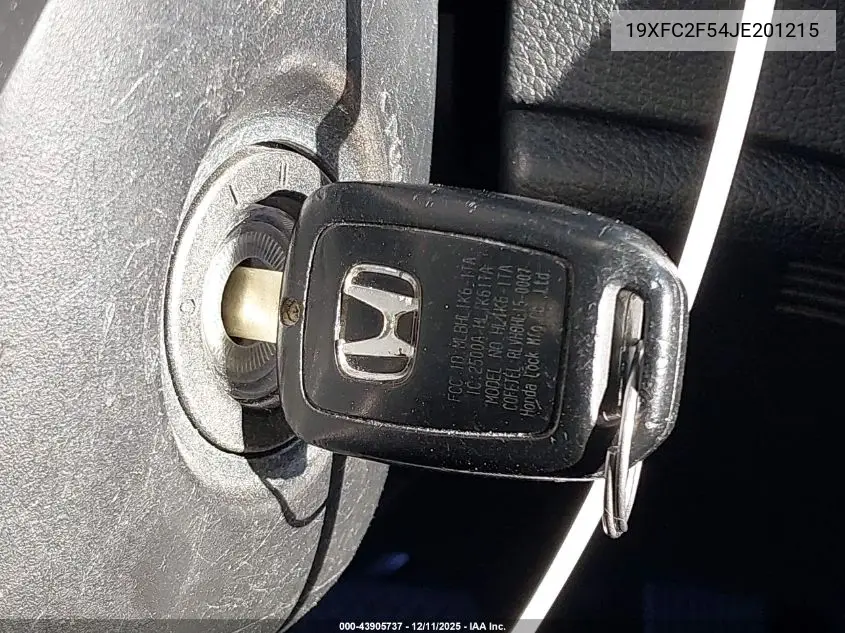 19XFC2F54JE201215 2018 Honda Civic Lx