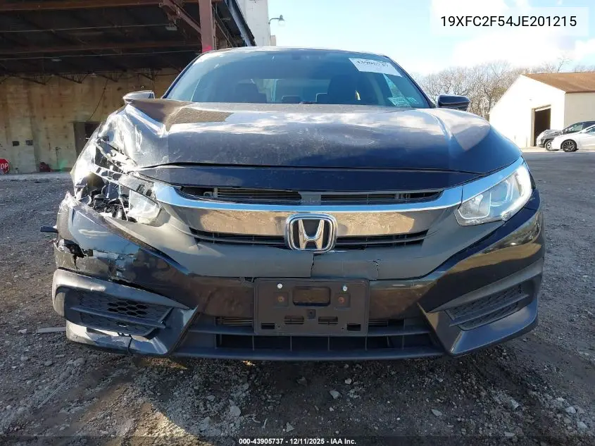 19XFC2F54JE201215 2018 Honda Civic Lx