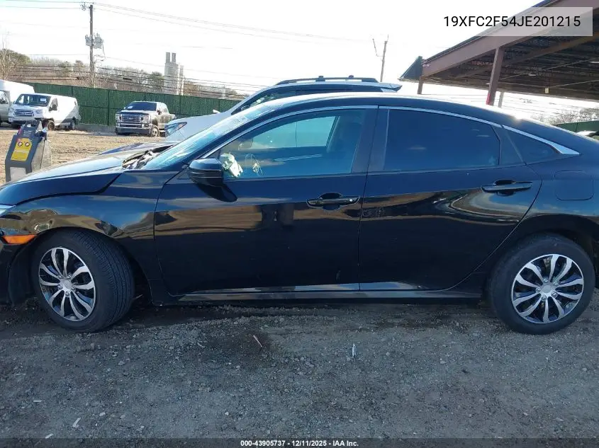 19XFC2F54JE201215 2018 Honda Civic Lx
