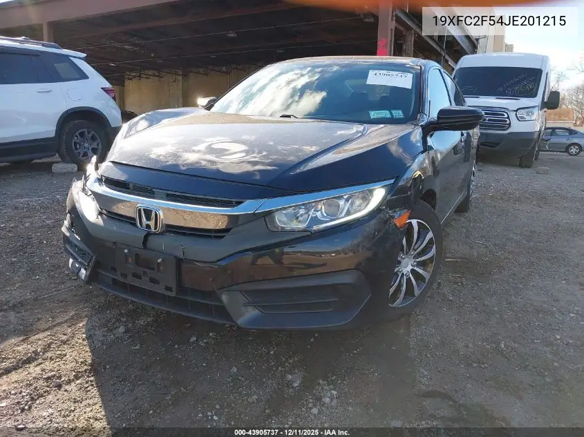 19XFC2F54JE201215 2018 Honda Civic Lx