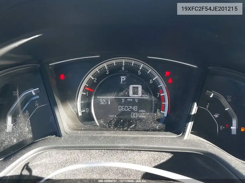 19XFC2F54JE201215 2018 Honda Civic Lx