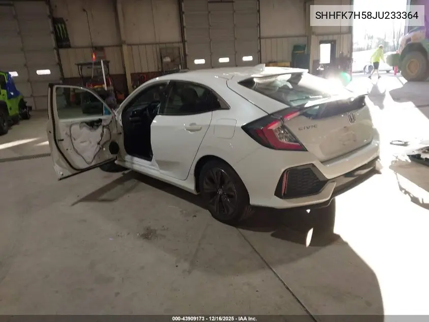 SHHFK7H58JU233364 2018 Honda Civic Ex