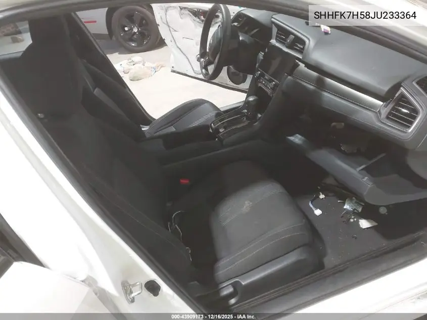 SHHFK7H58JU233364 2018 Honda Civic Ex