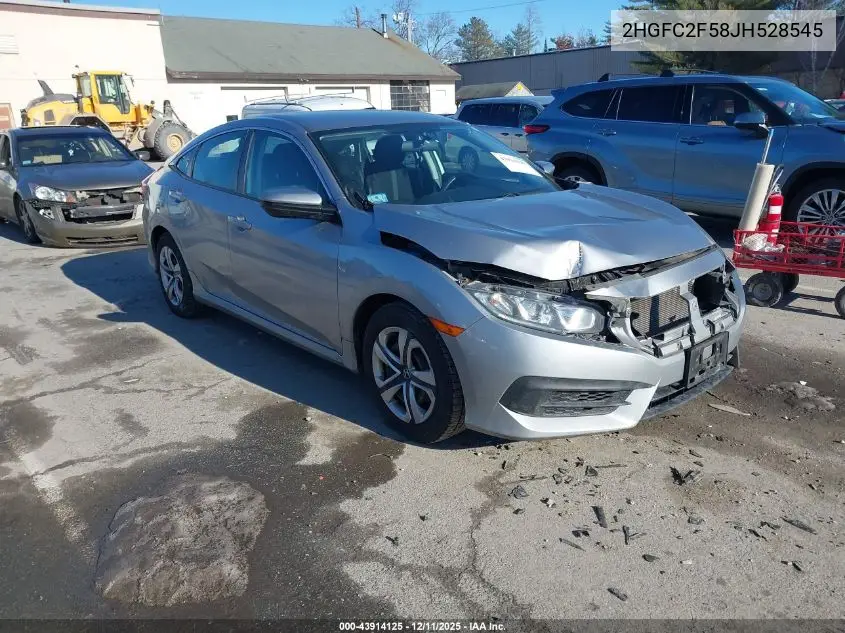 2HGFC2F58JH528545 2018 Honda Civic Lx