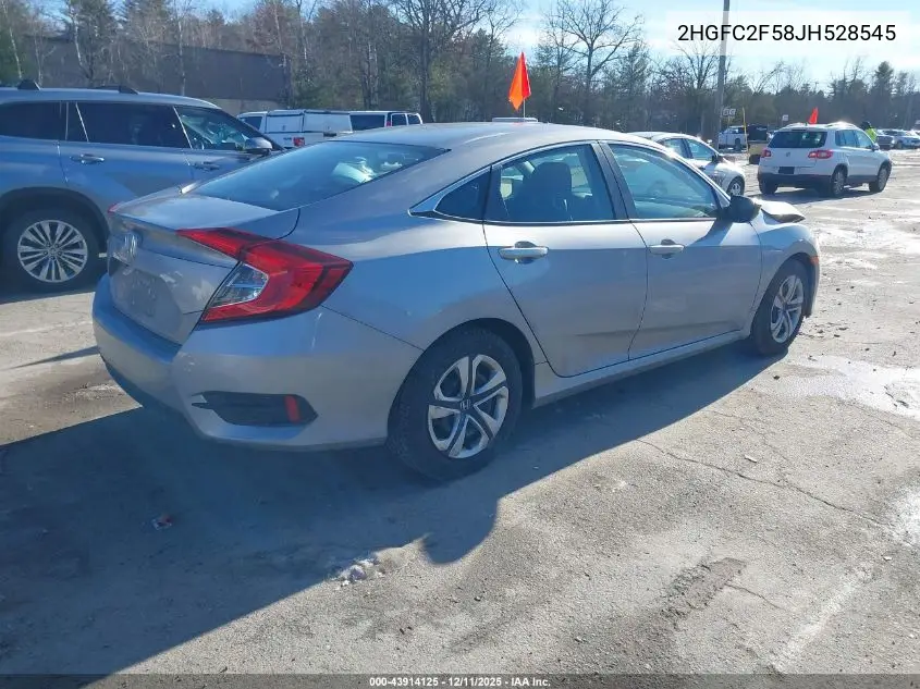 2HGFC2F58JH528545 2018 Honda Civic Lx