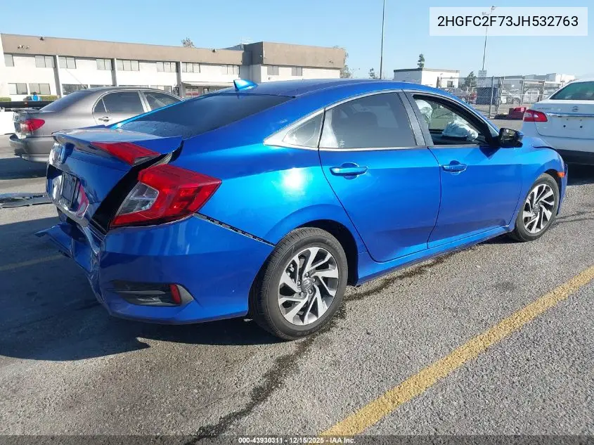 2HGFC2F73JH532763 2018 Honda Civic Ex