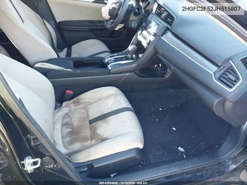 2HGFC2F52JH515807 2018 Honda Civic Lx