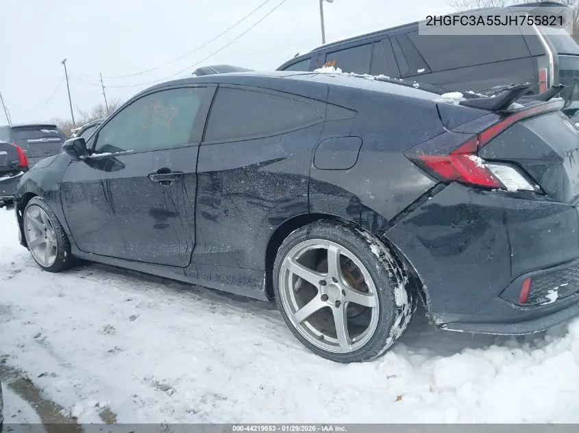 2HGFC3A55JH755821 2018 Honda Civic Si