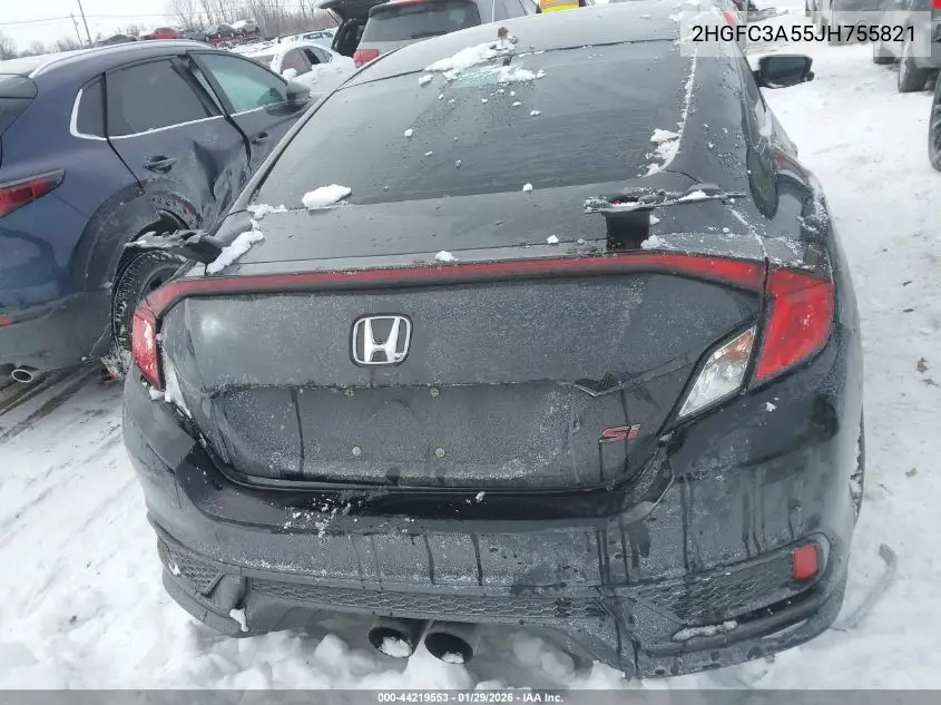 2HGFC3A55JH755821 2018 Honda Civic Si
