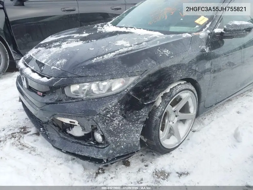 2HGFC3A55JH755821 2018 Honda Civic Si