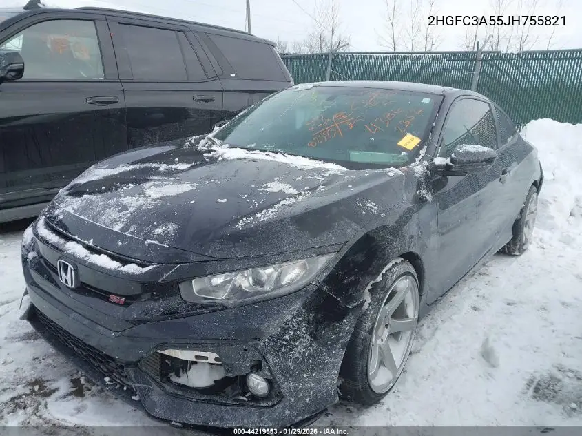 2HGFC3A55JH755821 2018 Honda Civic Si