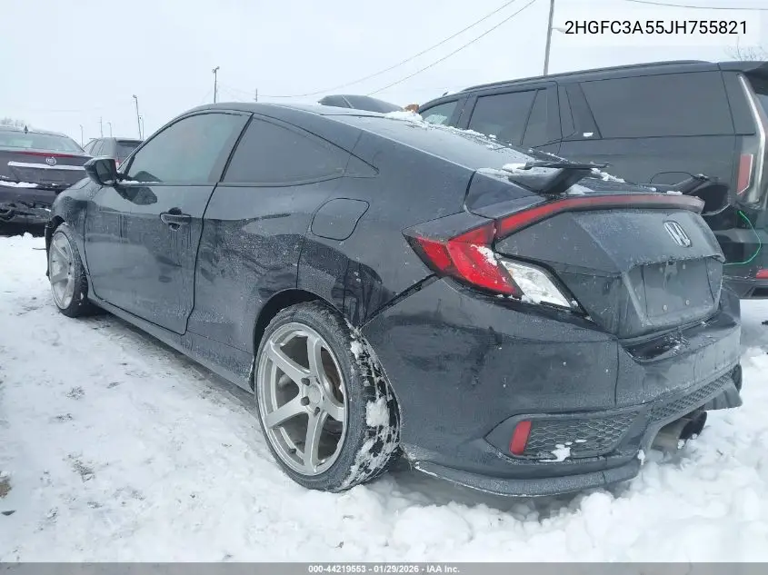 2HGFC3A55JH755821 2018 Honda Civic Si