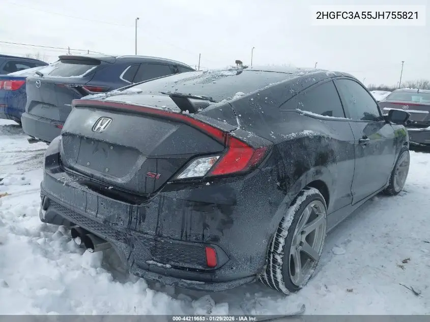 2HGFC3A55JH755821 2018 Honda Civic Si