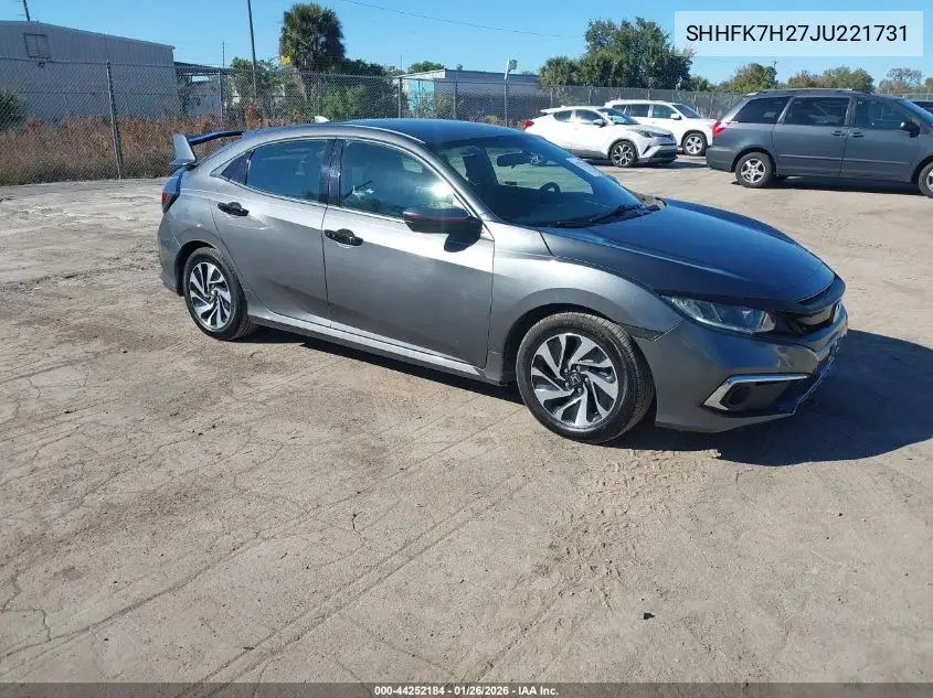 SHHFK7H27JU221731 2018 Honda Civic Lx