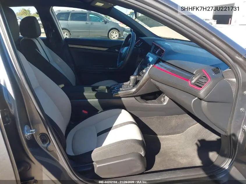 SHHFK7H27JU221731 2018 Honda Civic Lx