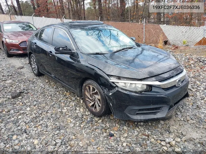 19XFC2F7XJE036336 2018 Honda Civic Ex