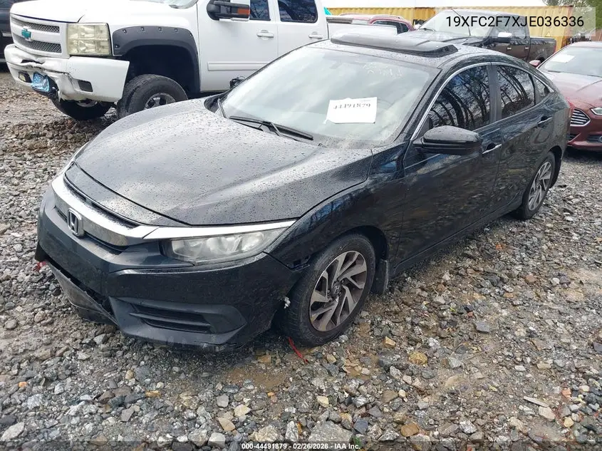 19XFC2F7XJE036336 2018 Honda Civic Ex