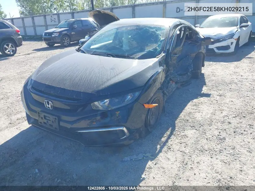 2HGFC2E58KH029215 2019 Honda Civic Lx