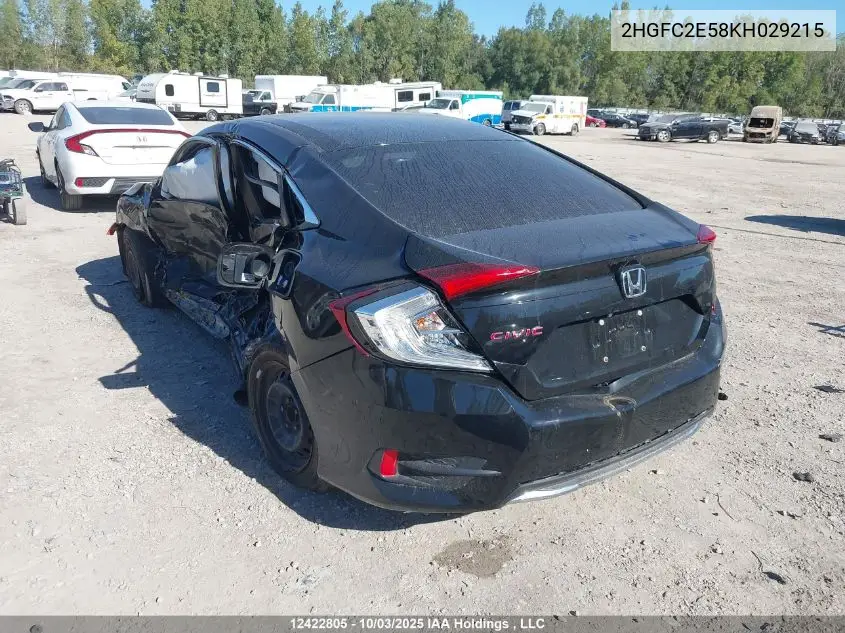 2HGFC2E58KH029215 2019 Honda Civic Lx