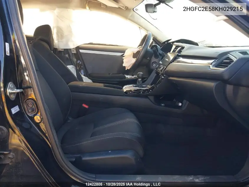 2HGFC2E58KH029215 2019 Honda Civic Lx