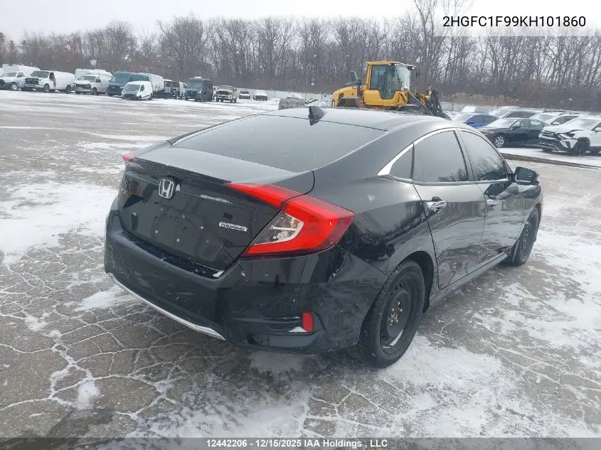 2HGFC1F99KH101860 2019 Honda Civic Touring