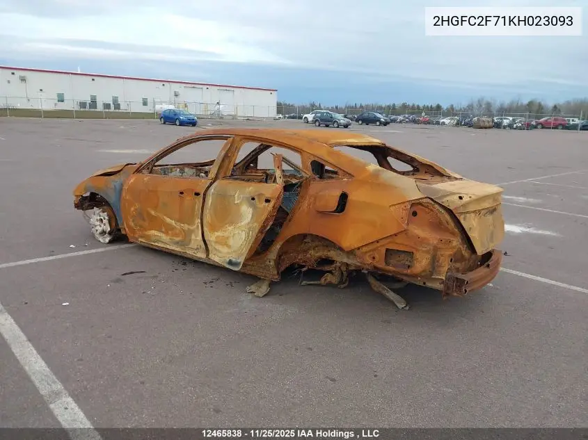 2HGFC2F71KH023093 2019 Honda Civic Sedan