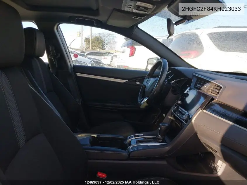2HGFC2F84KH023033 2019 Honda Civic Sport