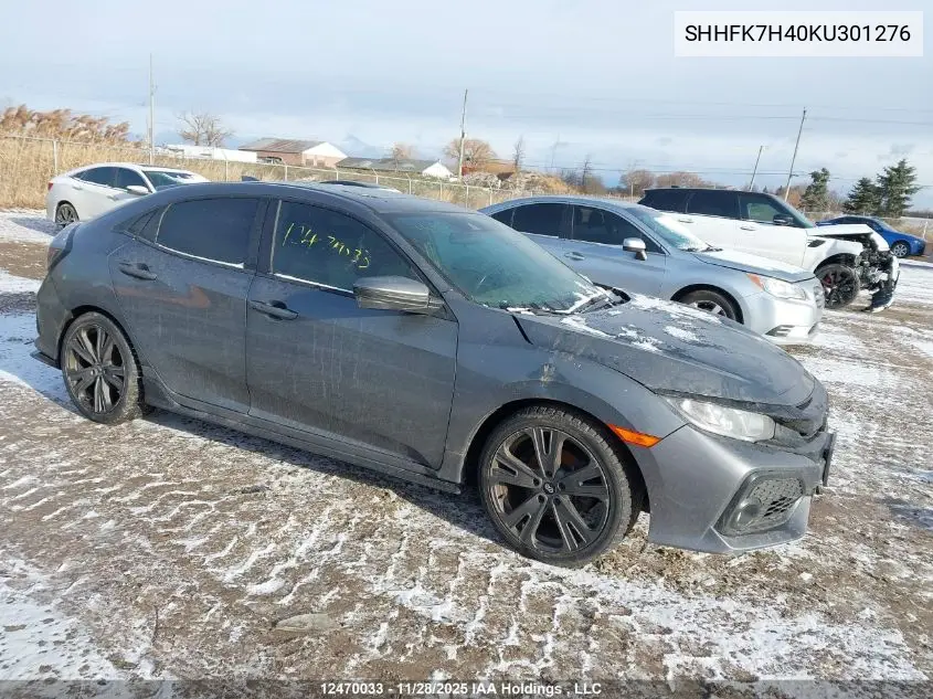 SHHFK7H40KU301276 2019 Honda Civic Sport
