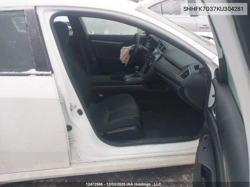 SHHFK7G37KU304281 2019 Honda Civic Lx