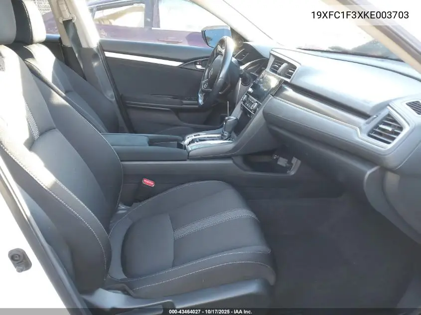 19XFC1F3XKE003703 2019 Honda Civic Ex