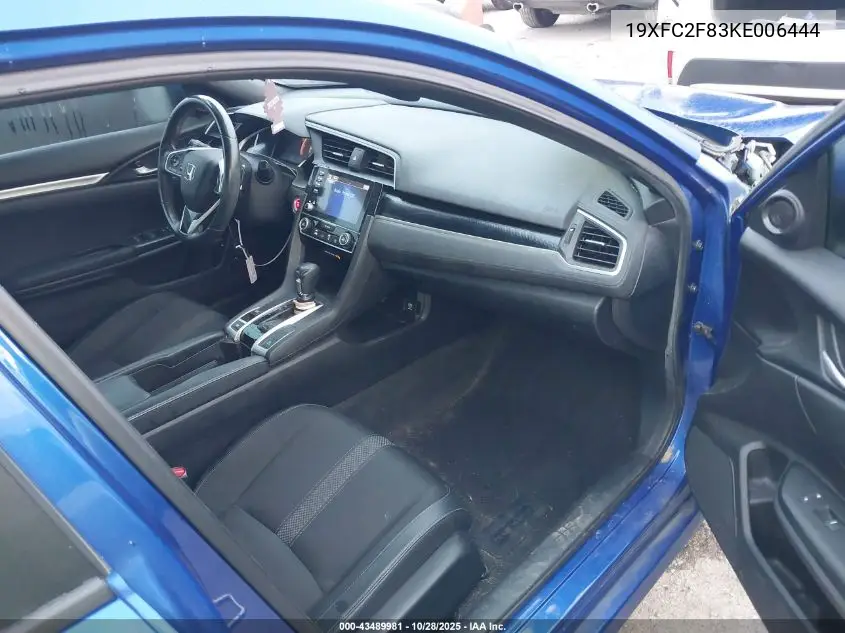19XFC2F83KE006444 2019 Honda Civic Sport