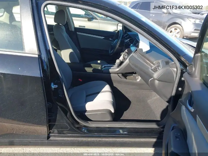 JHMFC1F34KX005302 2019 Honda Civic Ex